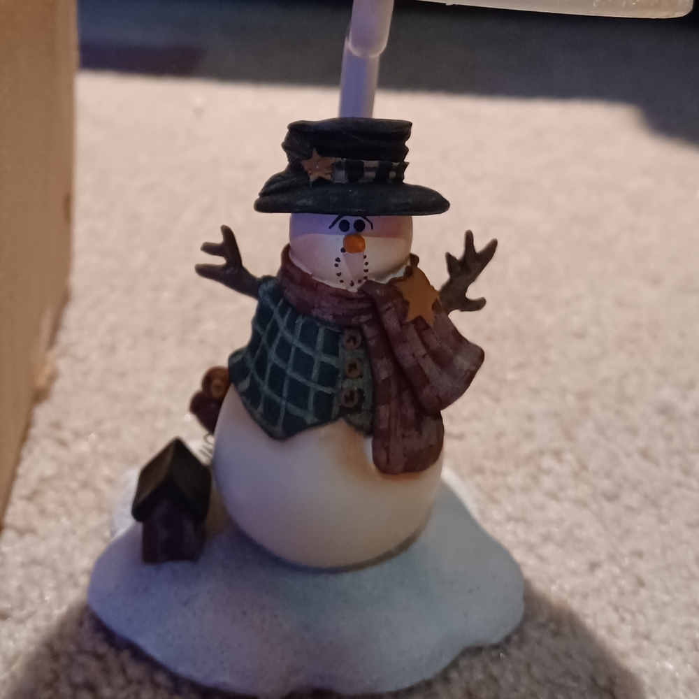 Snowman tealight candle holder (NEW)